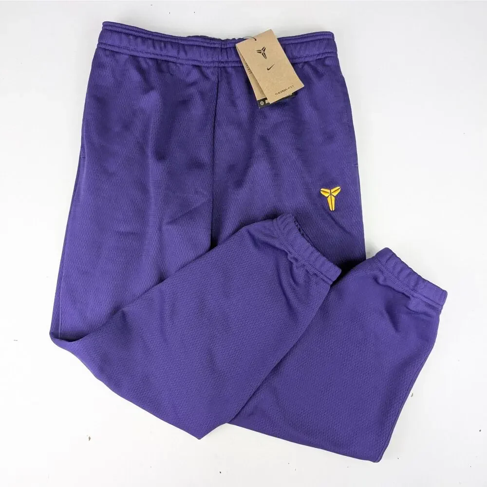 Nike Boys Large Kobe Therma-Fit Pullover Hoodie & Jogger Set - Purple & Yellow